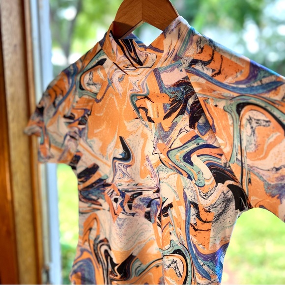 ASOS Vaporwave-Style Athletic Tee - Picture 2 of 3